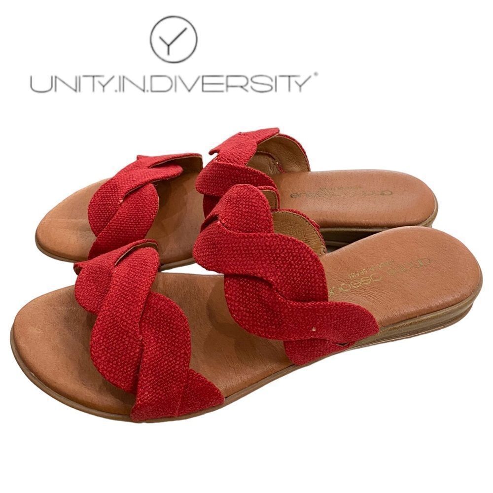 Andre Assous Red Sandals - Picture 2 of 6